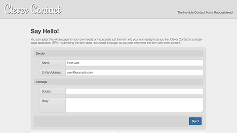 Clever Contact web component feature image
