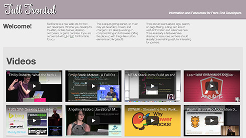Full Frontal web site feature image